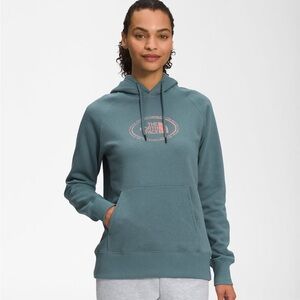 The North Face Novelty Graphic Hoodie Cozy Soft Streetwear Outdoor Womens Sz XL